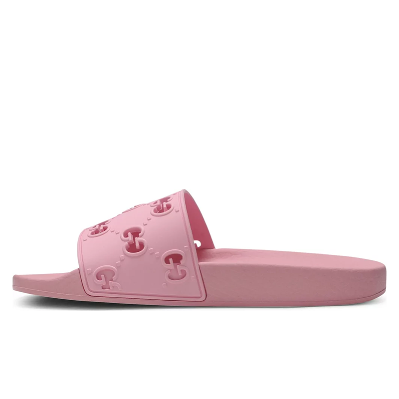 Opp France Rose Pink Rubber Pursuit Slides Sandals Women’s