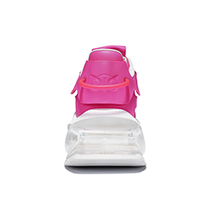 Opp France Rose Red All-match Height-enhancing Dad Shoes For Women Shock-absorbing Casual Shoes