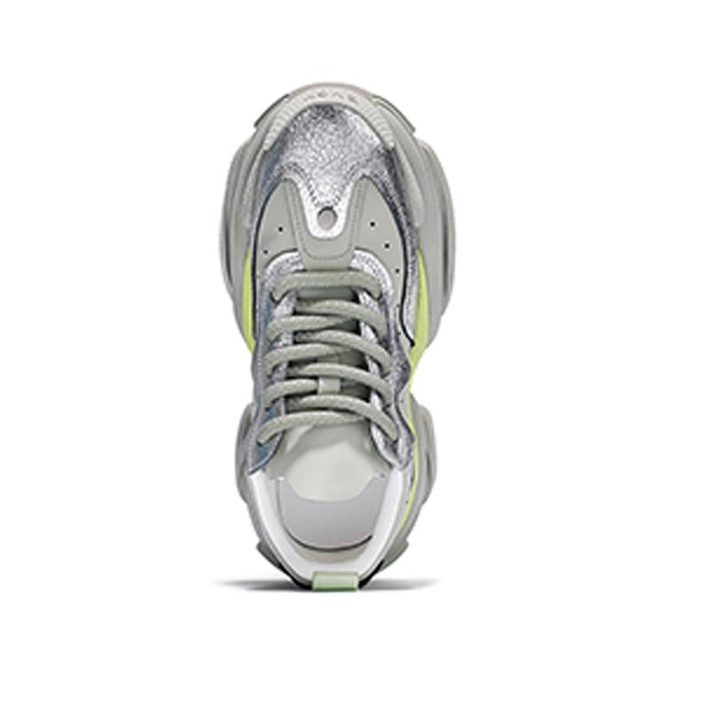 Opp France Silver Gray Summer Breathable Niche Trendy Brand Thick Soled Dad Shoes Unisex Versatile Casual Shoes