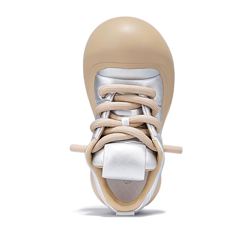 Opp France Silver Niche Personality Men And Women’s Casual Pumpkin Big Toe Shoes