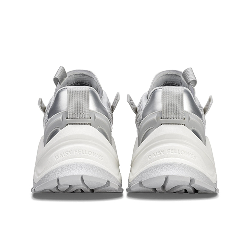 Opp France Silvery Retro Trendy And Fashionable Unisex Casual Shoes