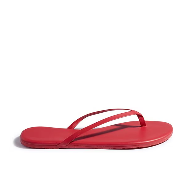 opp france Simple flip-flops flat-soled non-slip sandals Red Slippers