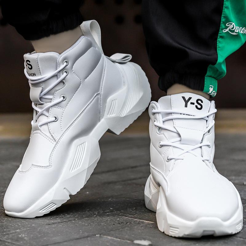 Opp France Solid Color Platform Height-enhancing Sneakers