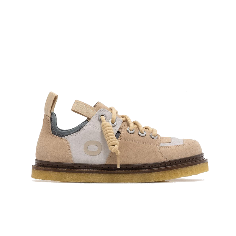 opp france Splicing contrast color men’s low-top casual shoes Khaki