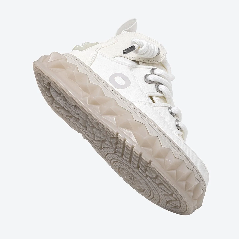 Opp France Thick-soled High-top Shoes Women’s Casual Shoes White