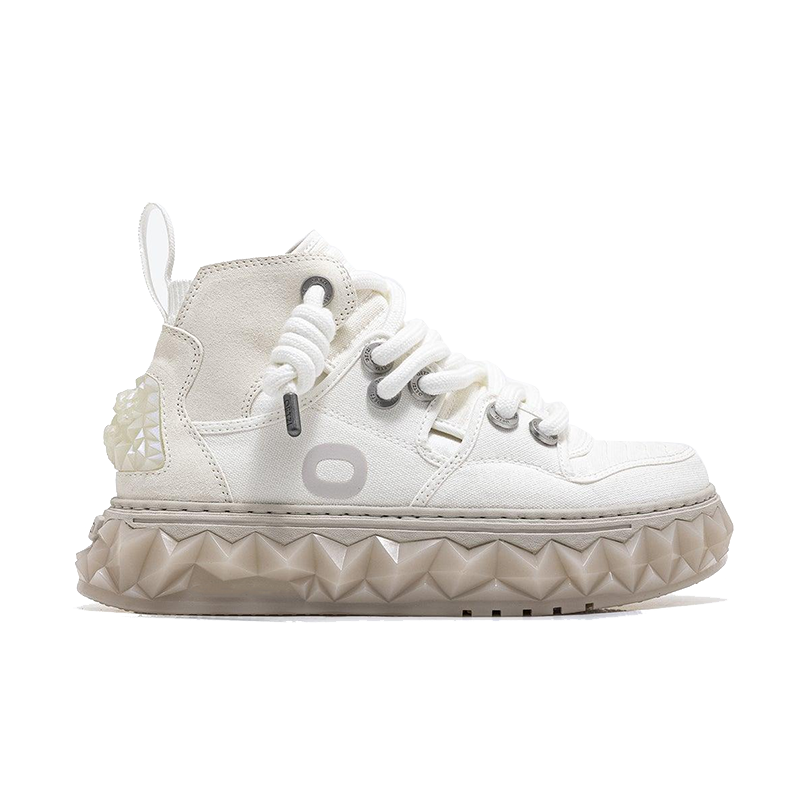 opp france Thick-soled high-top shoes women’s casual shoes White