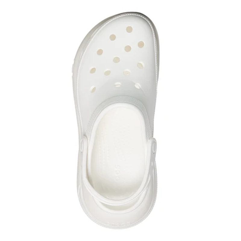 Opp France Unisex Classic Mega Crush Clog Breathable Sandals White