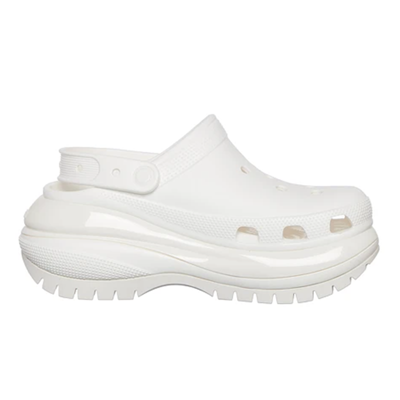 opp france Unisex Classic Mega Crush Clog breathable sandals White