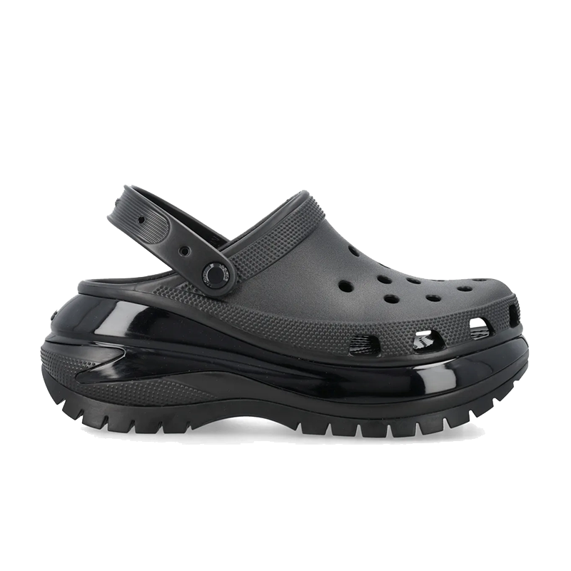 opp france Unisex Classic Mega Crush Clog platform sandals Black