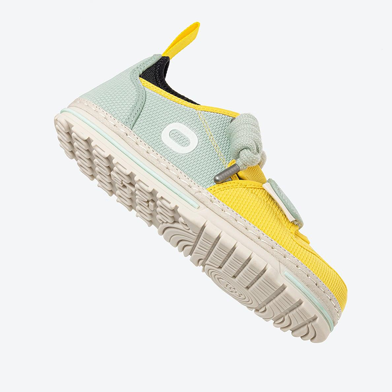 Opp France Unisex Spliced Color Breathable Mesh Fashion Sneakers Yellow