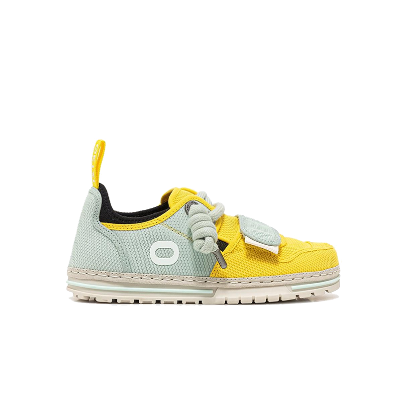 opp france Unisex Spliced Color Breathable Mesh Fashion Sneakers Yellow