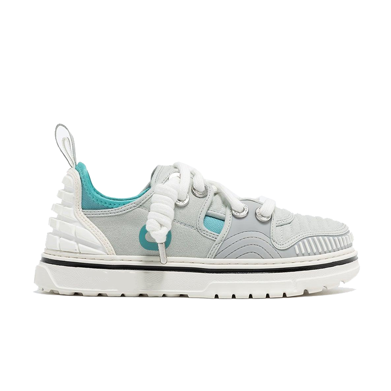 opp france Unisex Stylish Lace-up Wavy Pattern Casual Shoes Grey