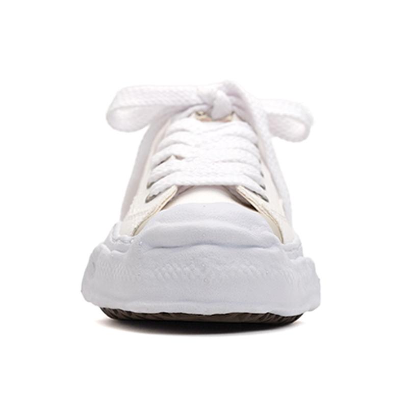 Opp France Unisex Thick-soled Height-enhancing White Shoes Lace-up Casual Shoes