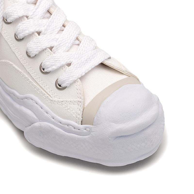 Opp France Unisex Thick-soled Height-enhancing White Shoes Lace-up Casual Shoes