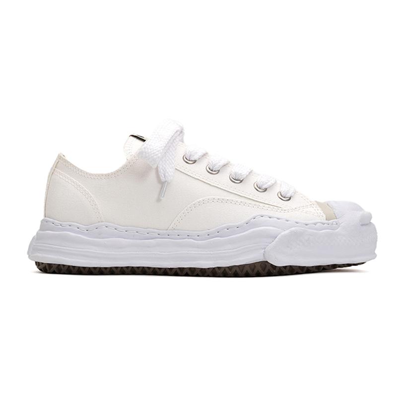 opp france Unisex thick-soled height-enhancing white shoes lace-up casual shoes