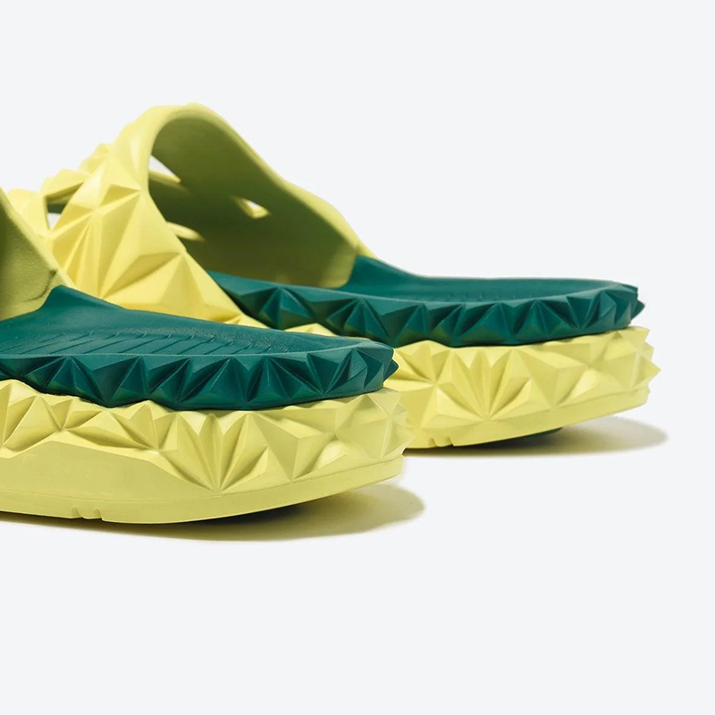 Opp France Unisex Trendy Personality Outdoor Sandals Slippers Yellow Green