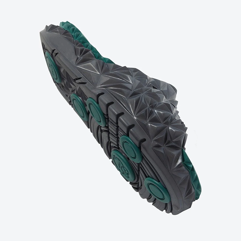 Opp France Unisex Trendy Personality Outdoor Sandals Slippers Dark Grey Green