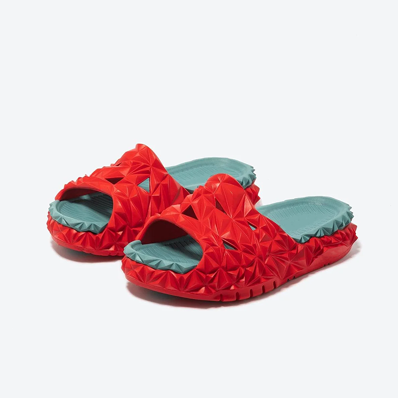 Opp France Unisex Trendy Personality Outdoor Sandals Slippers Red Green