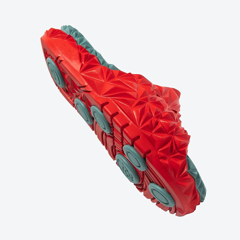 Opp France Unisex Trendy Personality Outdoor Sandals Slippers Red Green