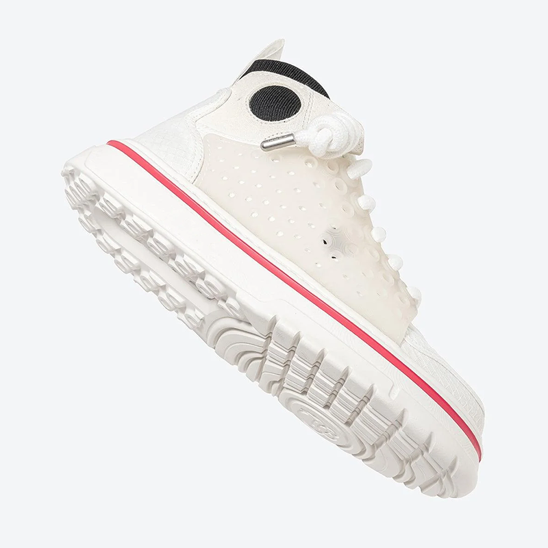 Opp France Unisex Youthful And Fashionable Lace-up High Tops Casual Shoes White