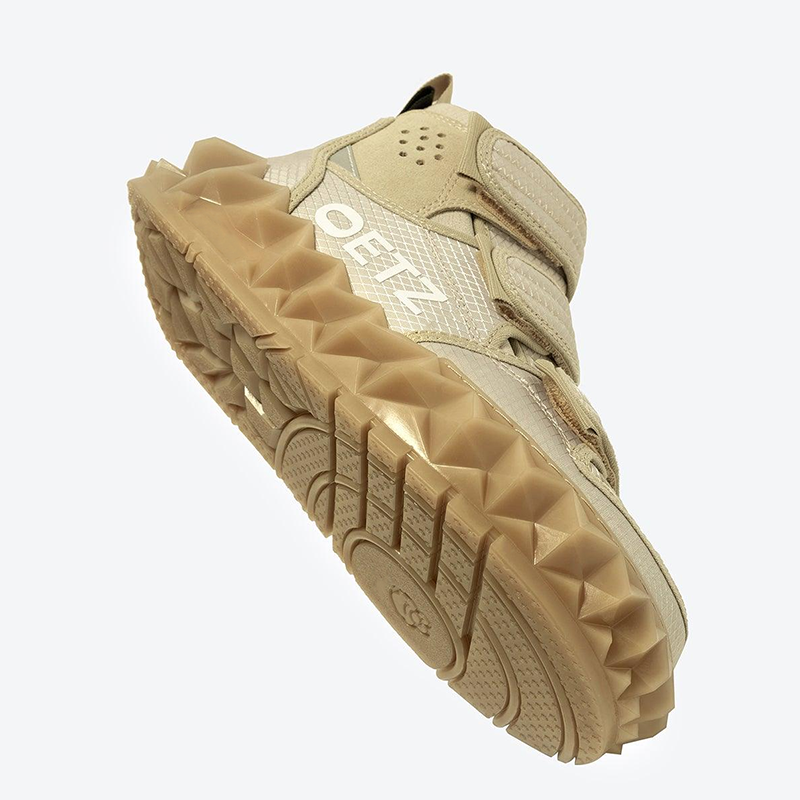 Opp France Velcro High-top Shoes For Men And Women Same Style Casual Shoes Kahki