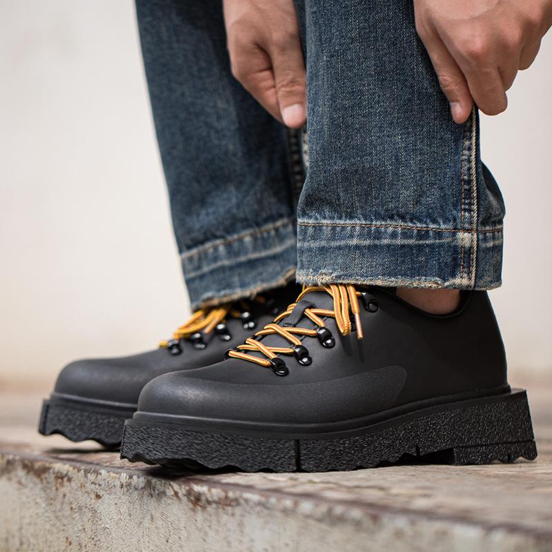 Opp France Vintage British Style Outdoor Oxfords Black