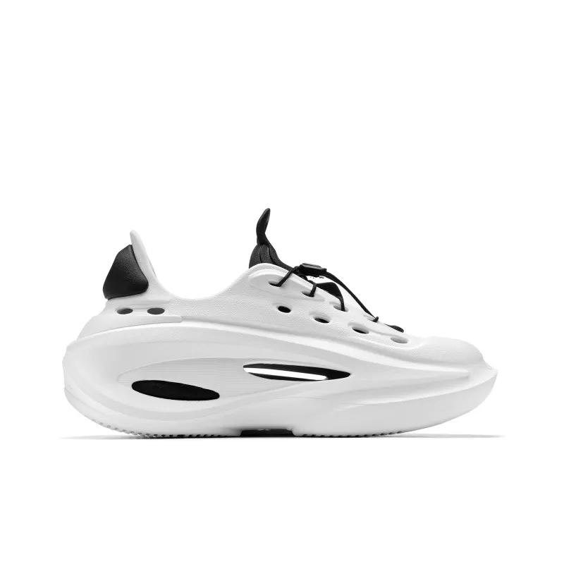 Opp France White And Black Hole Shoes For Men And Women Thick-soled Sandals Breathable Beach Shoes