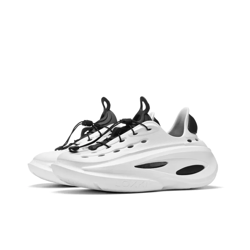 Opp France White And Black Hole Shoes For Men And Women Thick-soled Sandals Breathable Beach Shoes