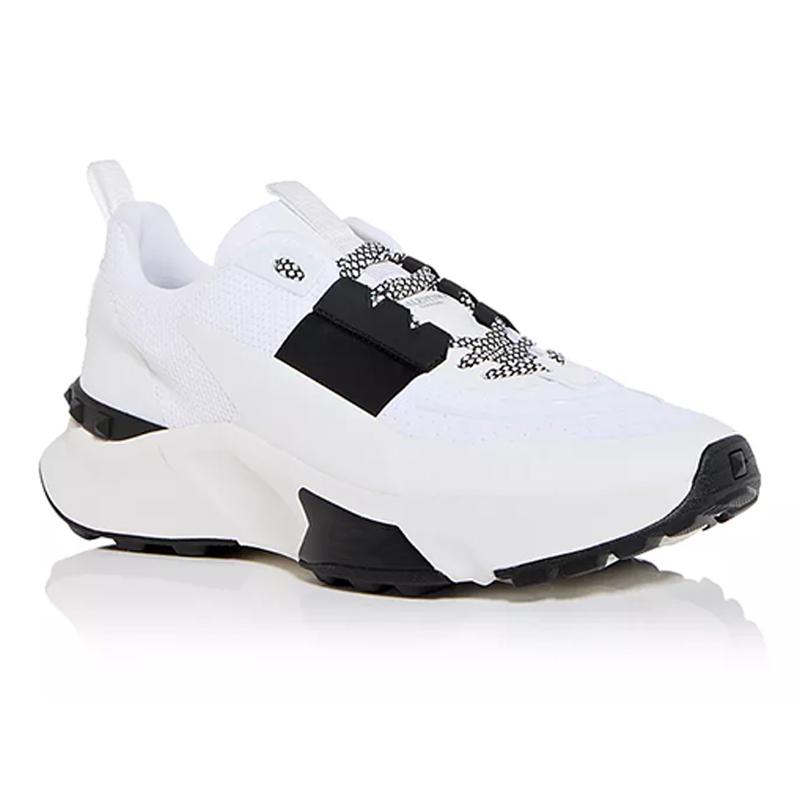 opp france White and black thick sole height increasing men’s casual sports shoes