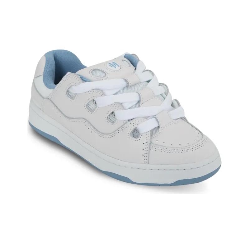 Opp France White And Blue Retro Patchwork Low Cut Unisex Casual Shoes