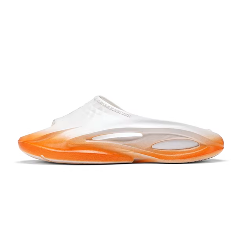 opp france White and orange trendy gradient men’s and women’s same style outdoor fashionable slippers