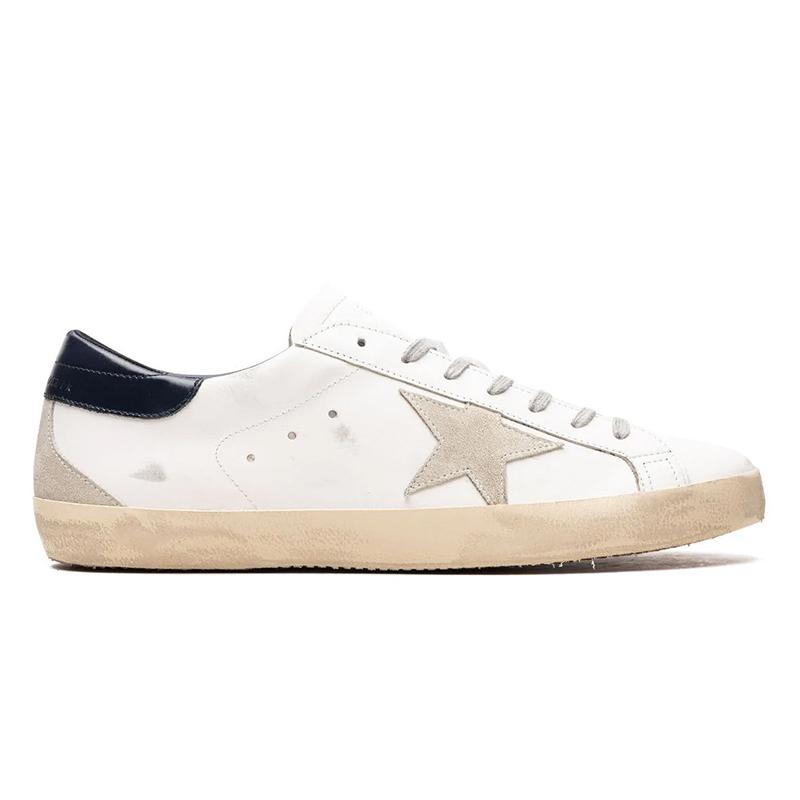 opp france White black tail lace-up leather men’s casual shoes