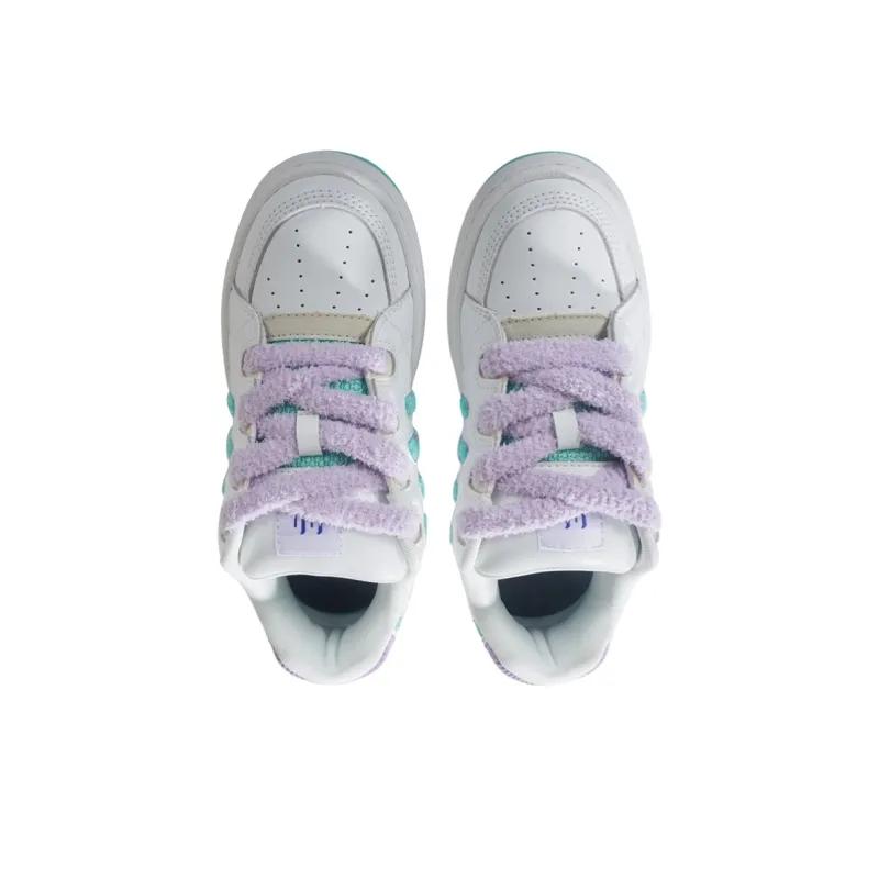 Opp France White Blue Purple Contrasting Splicing Fashionable Unisex Casual Shoes
