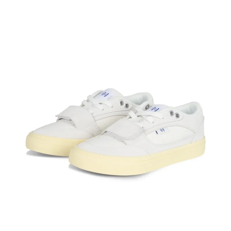 Opp France White Canvas Patchwork Retro Velcro Unisex Casual Shoes