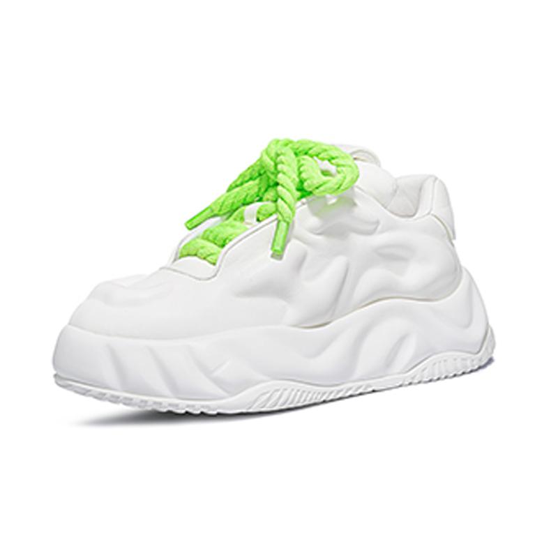 Opp France White Dad Shoes Casual Thick Soled Bread Shoes Unisex Trendy