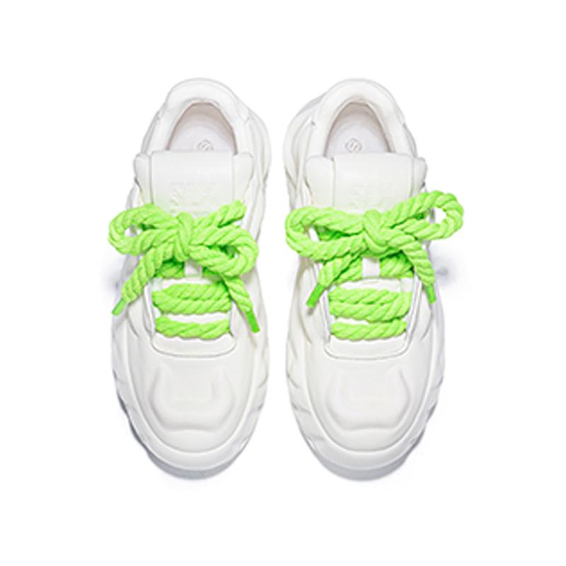 Opp France White Dad Shoes Casual Thick Soled Bread Shoes Unisex Trendy