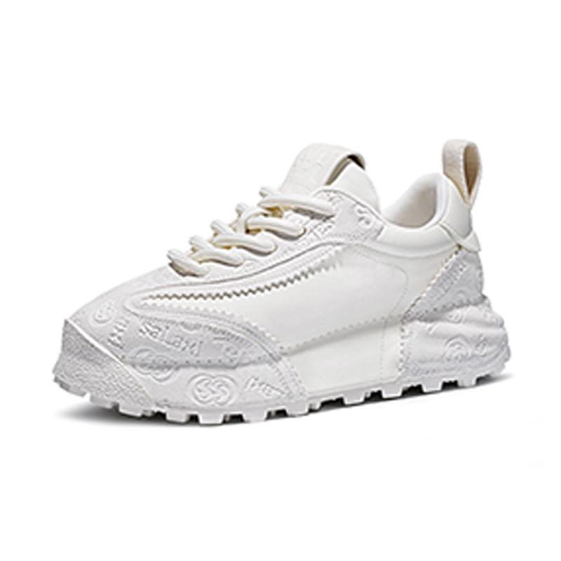 Opp France White Forrest Gump Shoes Unisex Thick Sole Height Increasing White Shoes Versatile Casual Shoes