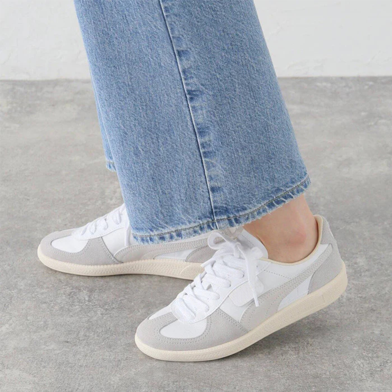 Opp France White Gray Lace-up Versatile Fashionable Men’s And Women’s Casual Shoes