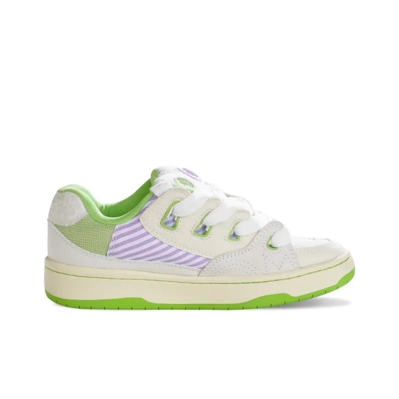 Opp France White Green Fresh Floral Casual Shoes For Both Men And Women