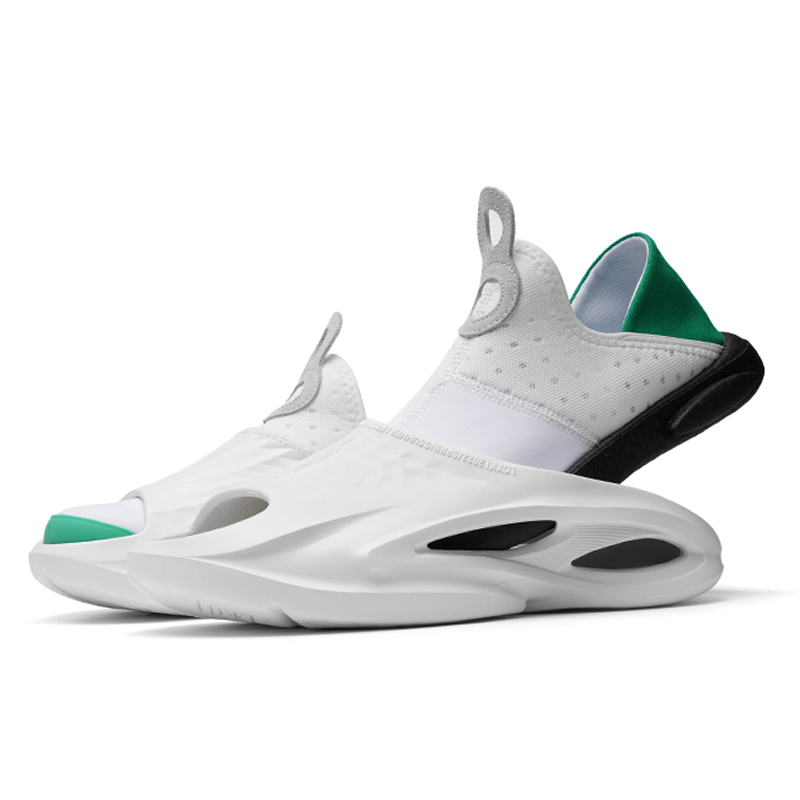 Opp France White Green Tail Cover Comfortable Unisex Breathable Casual Shoes