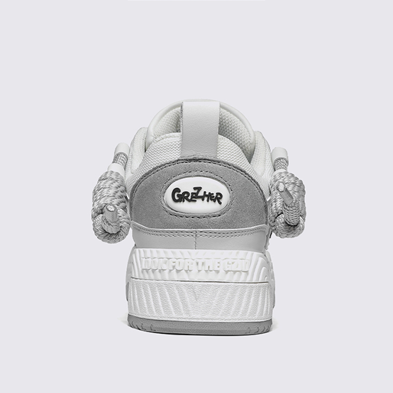 Opp France White Grey Unisex Couple Casual Fashion Shoes Personalized Star Sneakers