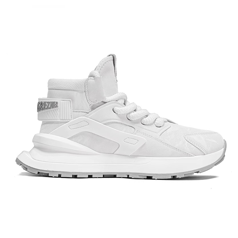 Opp France White High Top Lace Up Fashionable And Versatile Men’s Casual Shoes