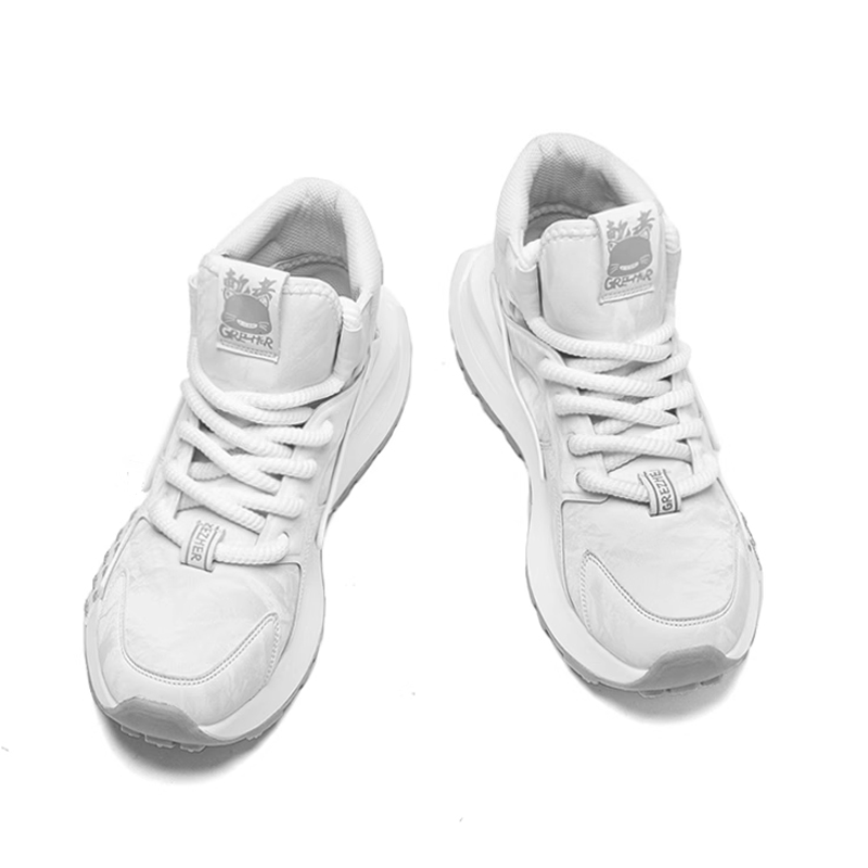 Opp France White High Top Lace Up Fashionable And Versatile Men’s Casual Shoes