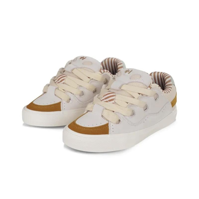 Opp France White Patchwork Fashionable Unisex Casual Shoes