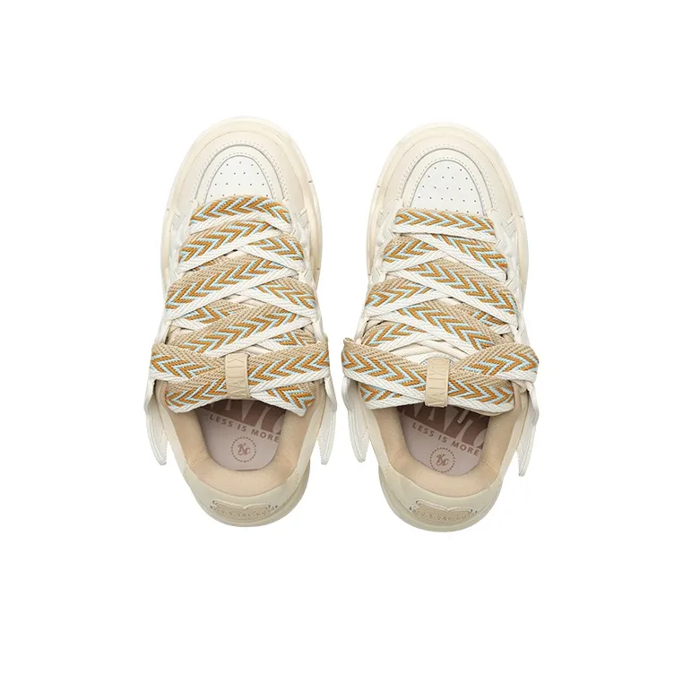 Opp France White Personalized Shoelaces Star Unisex Casual Shoes