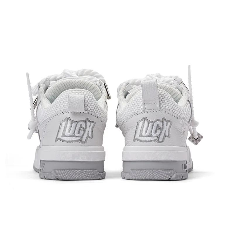 Opp France White Retro Thick Soled Trendy Unisex Board Shoes