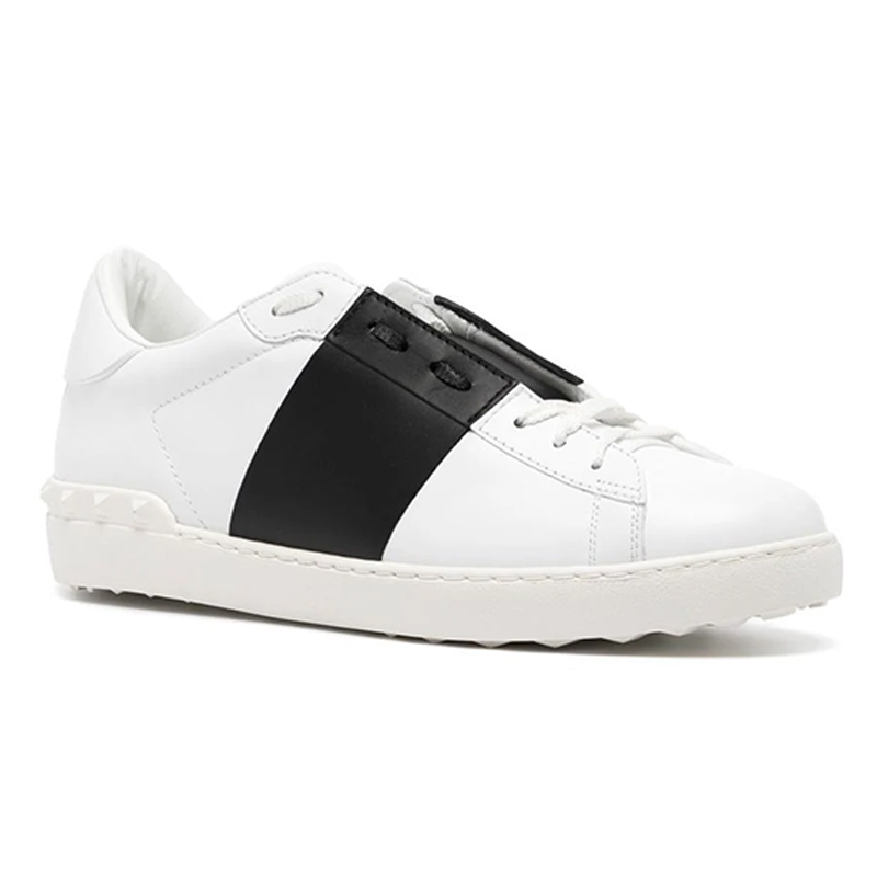 Opp France White Rivet Color Matching Fashion Lace-up Men’s Casual Shoes