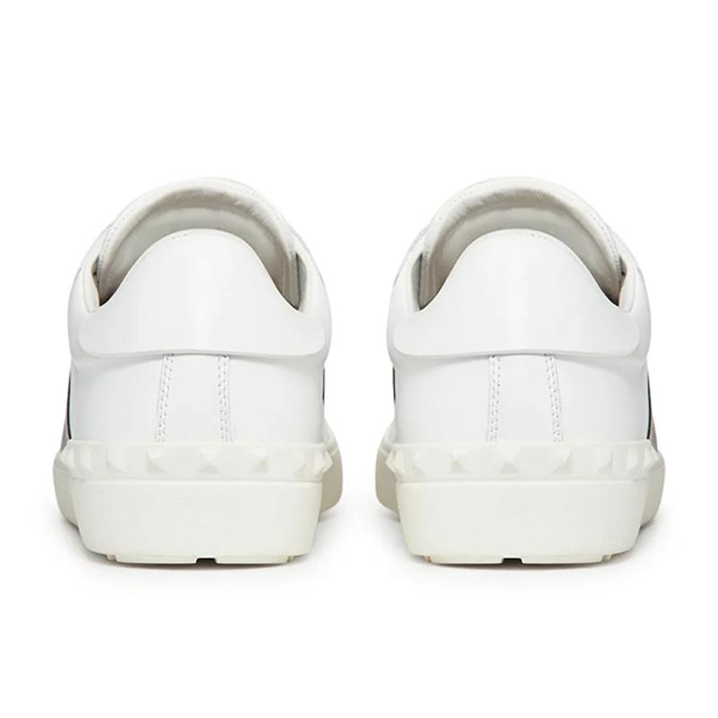 Opp France White Rivet Color Matching Fashion Lace-up Men’s Casual Shoes