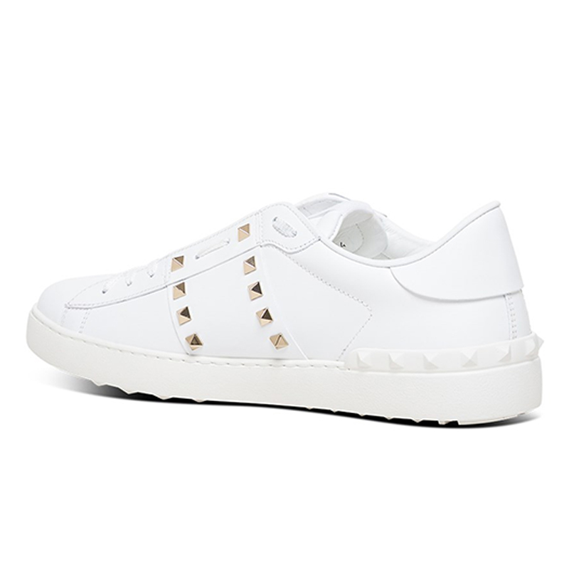 Opp France White Rivet Lace-up Fashion Trendy White Shoes Casual Shoes