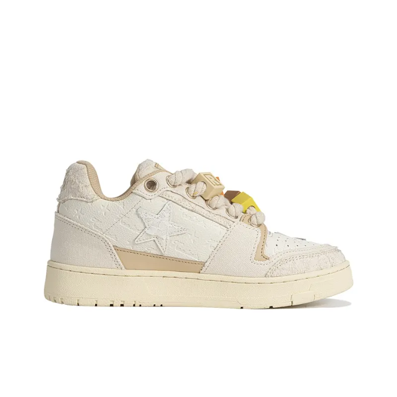 Opp France White Stars Cute Childlike Unisex Casual Shoes